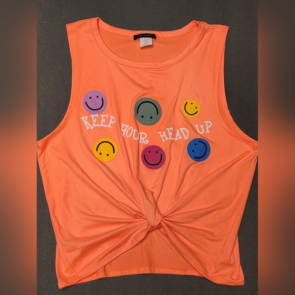 Ruby And Lace Juniors KEEP YOUR HEAD UP Tank Size XL - Picture 1 of 7